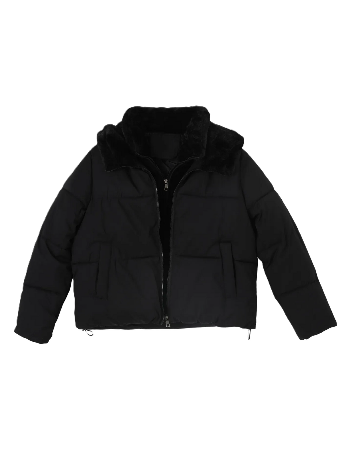 Classic "faux-layered" Style Down Jacket