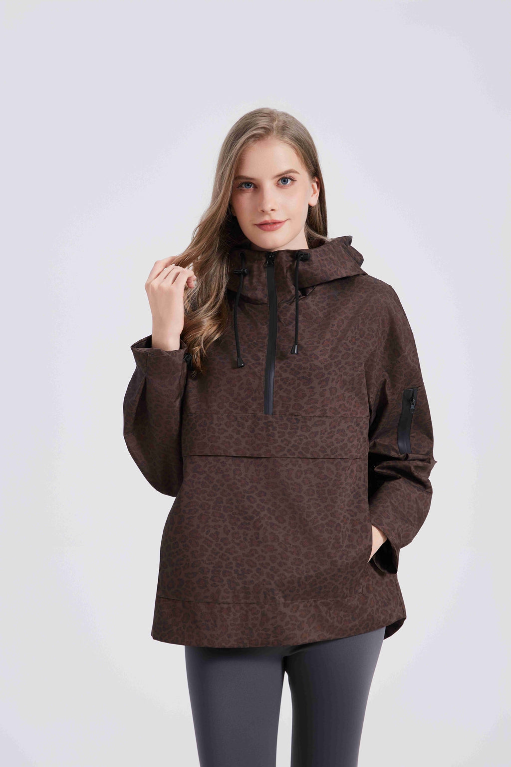 KSCYTTE Classic Relaxed Fit Rain Hoodie Rain Jackets