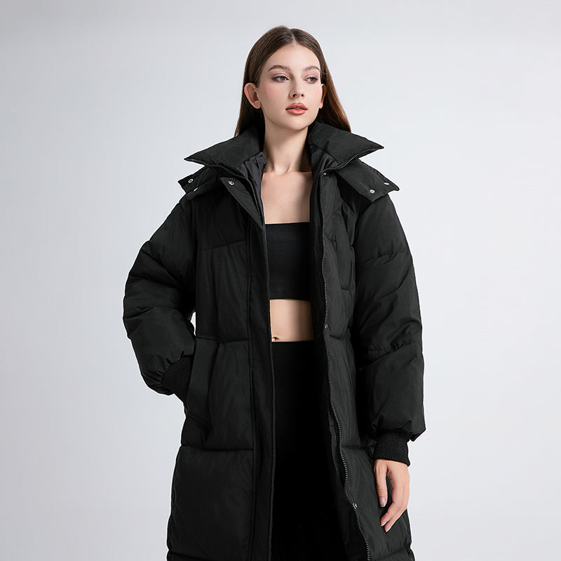 Classic Long Hooded Puffer Jacket