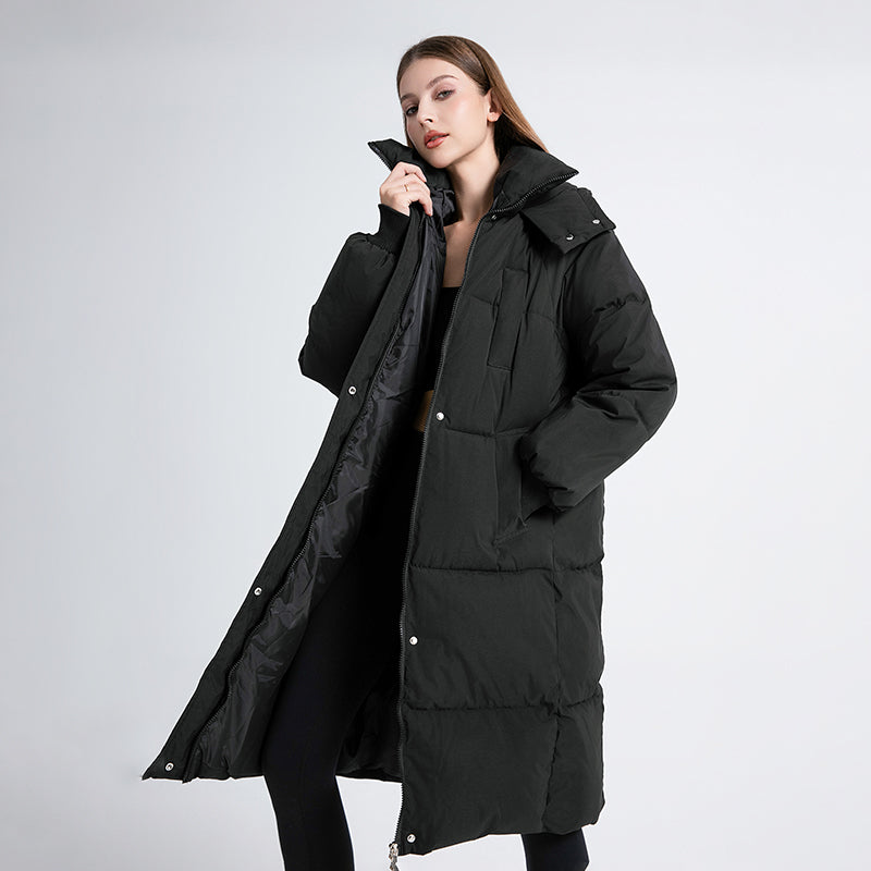 Classic Long Hooded Puffer Jacket