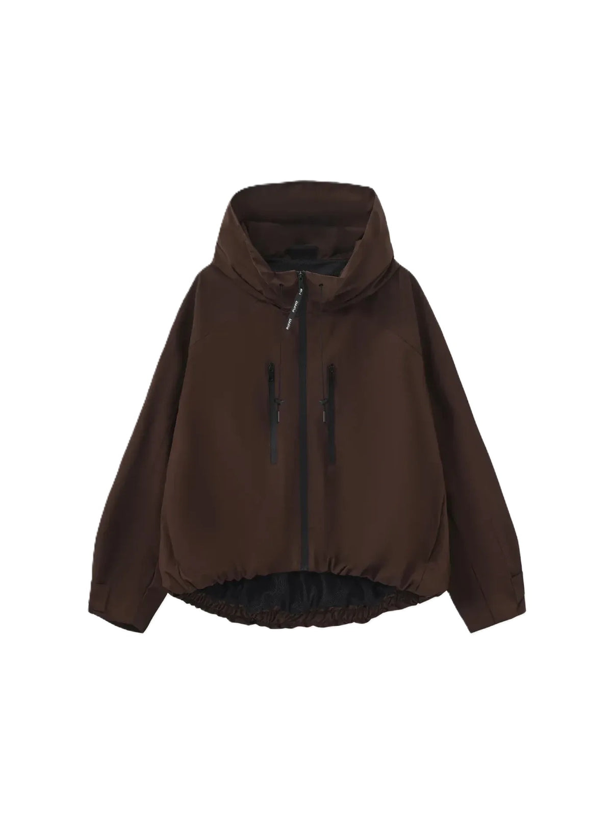 Faux Fur Lined One Size Short Oversized Rain Jacket