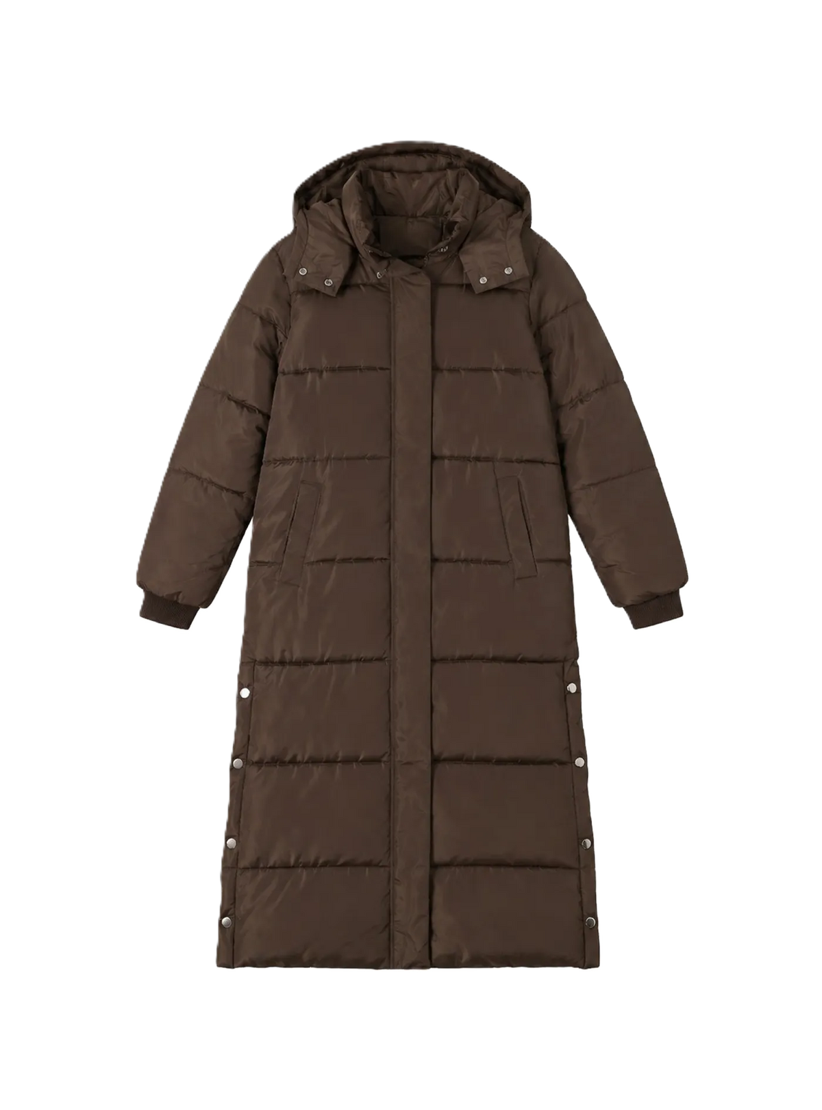 Basic Model Long Hooded Down Coat