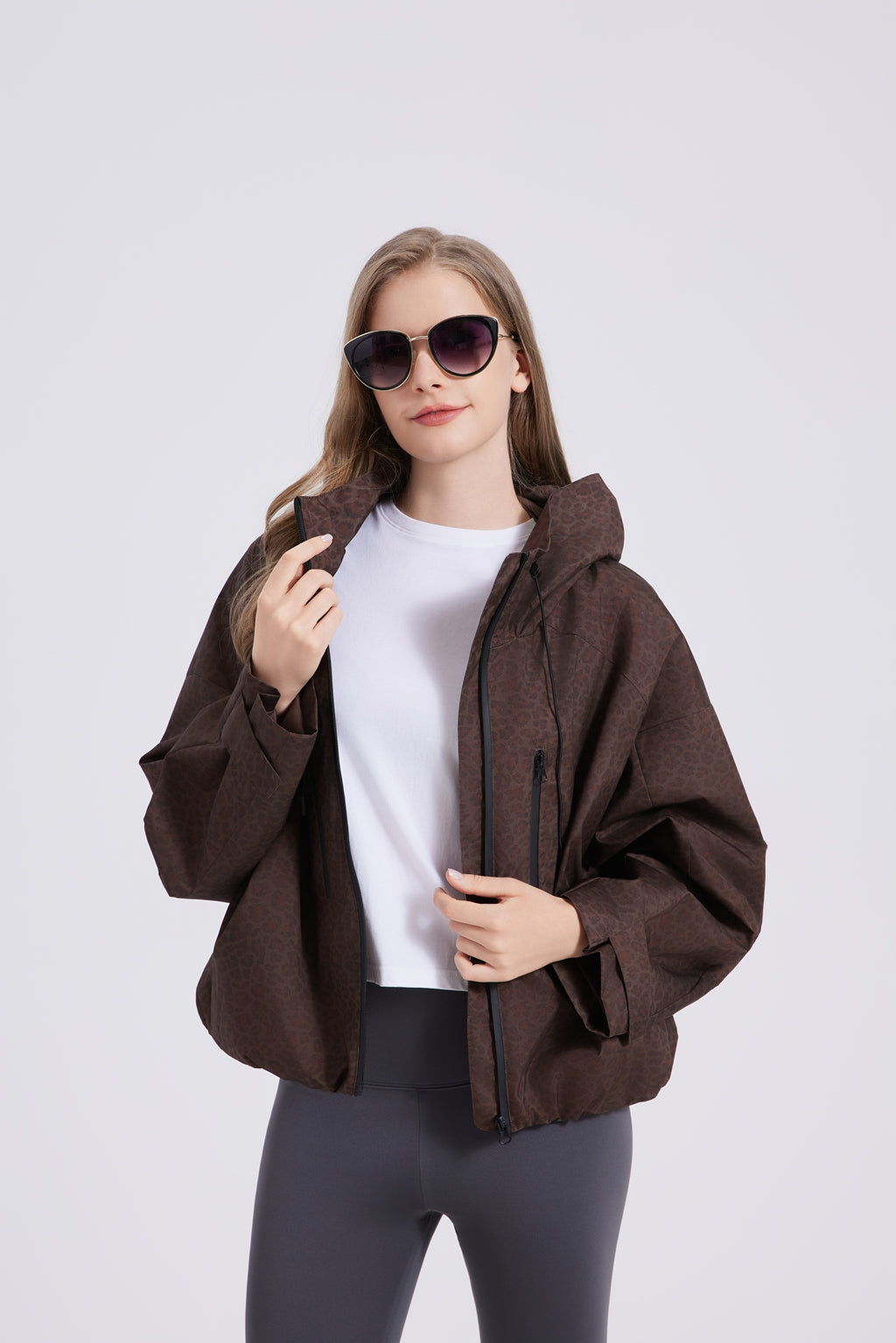 KSCYTTE One Size Short Oversized Rain Jacket