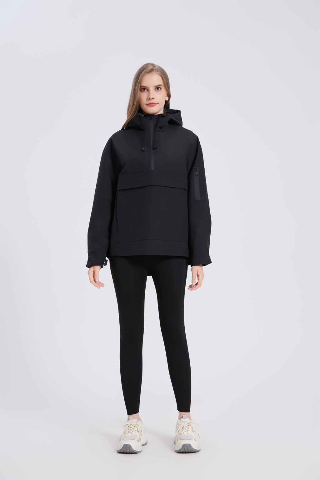 KSCYTTE Classic Relaxed Fit Rain Hoodie Rain Jackets
