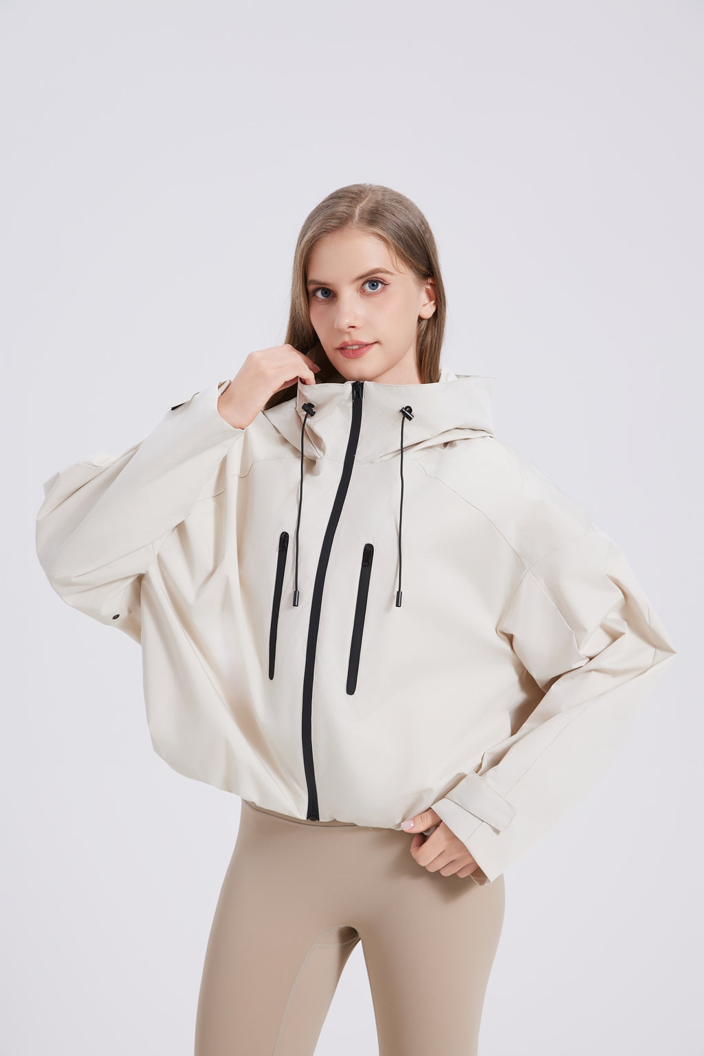 KSCYTTE One Size Short Oversized Rain Jacket