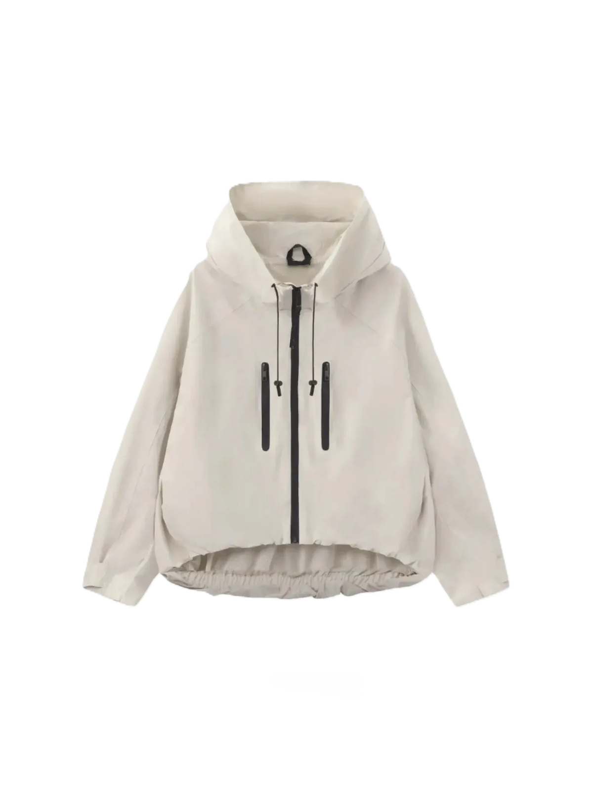Faux Fur Lined One Size Short Oversized Rain Jacket