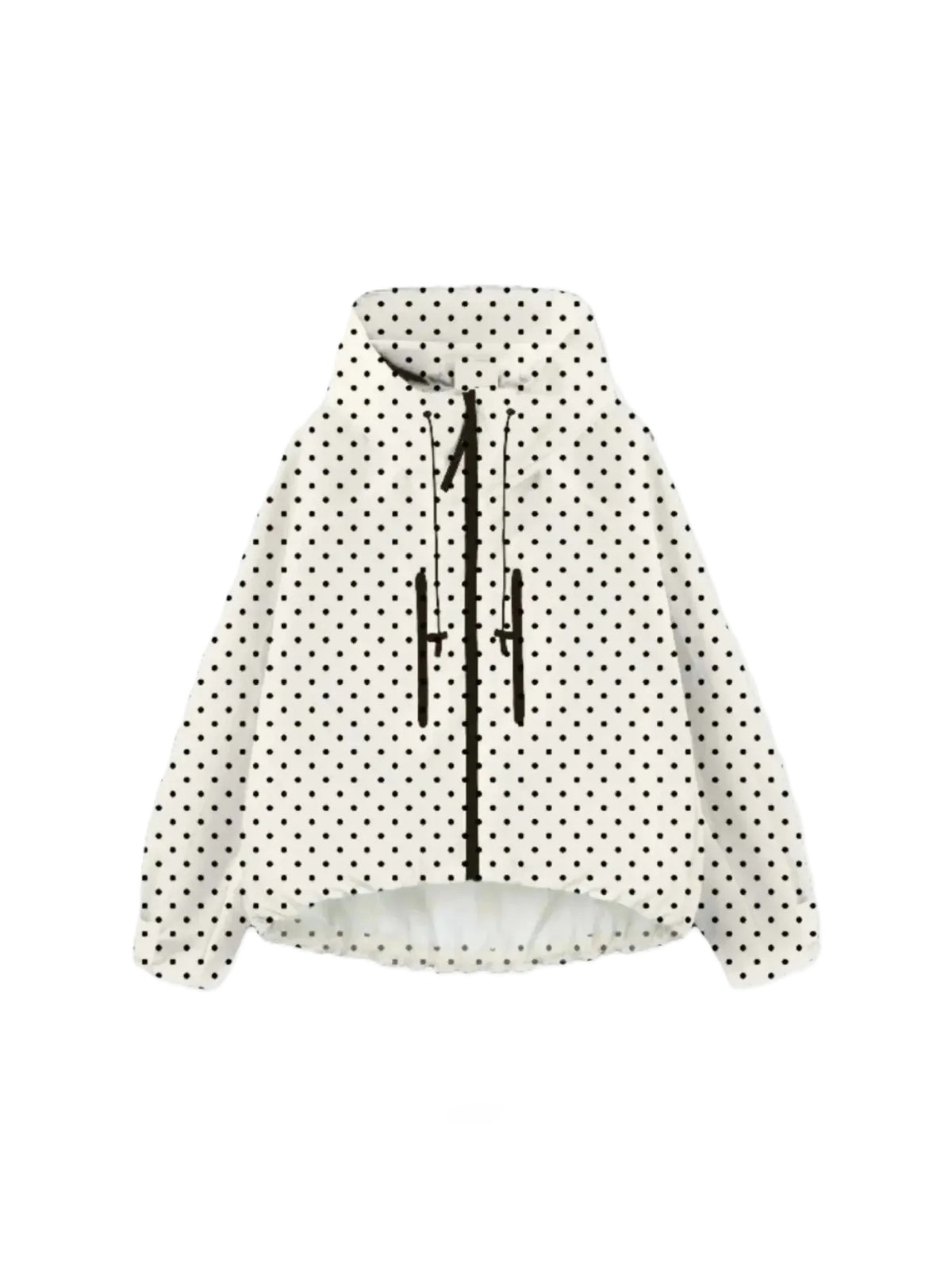 Faux Fur Lined One Size Short Oversized Rain Jacket