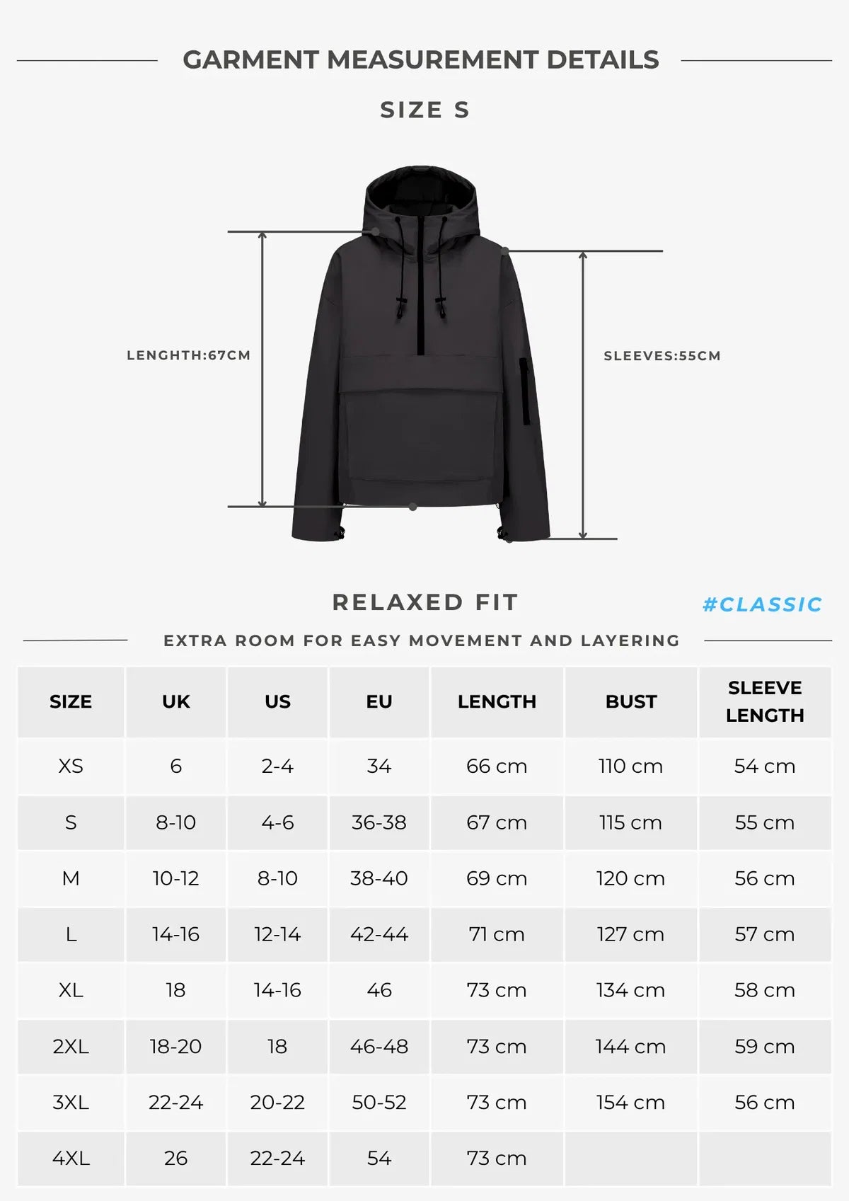 KSCYTTE Classic Relaxed Fit Rain Hoodie Rain Jackets